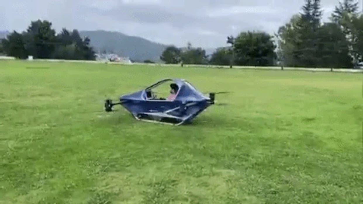 Indias First Personal Flying Vehicle Electric 8 Blade Prototype Takes Flight in Uttarakhand