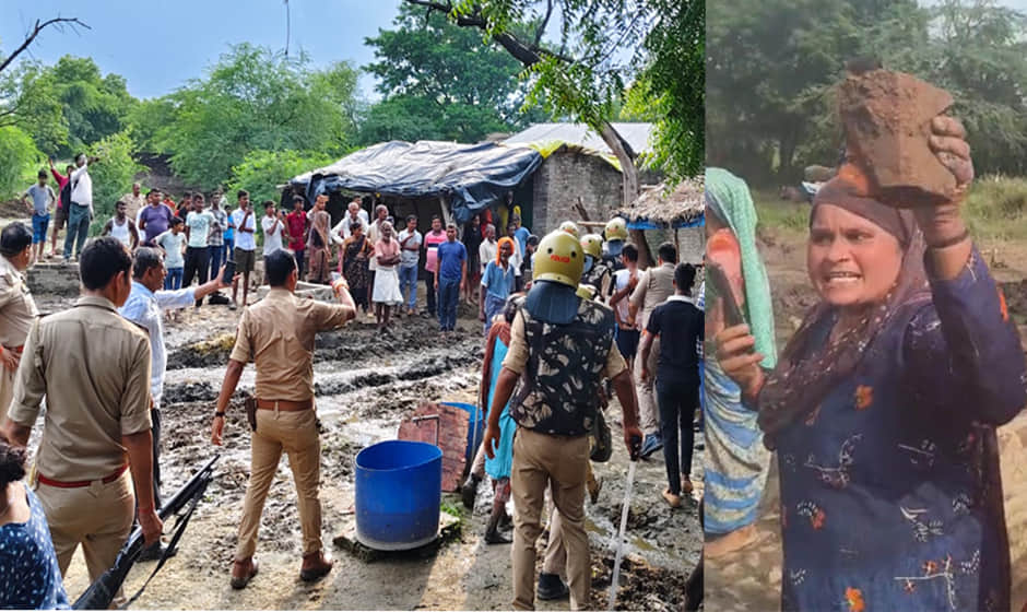 Naib Tehsildar dragged by arm, woman picked up brick; chaos ensued for 3 hours during anti-encroachment drive