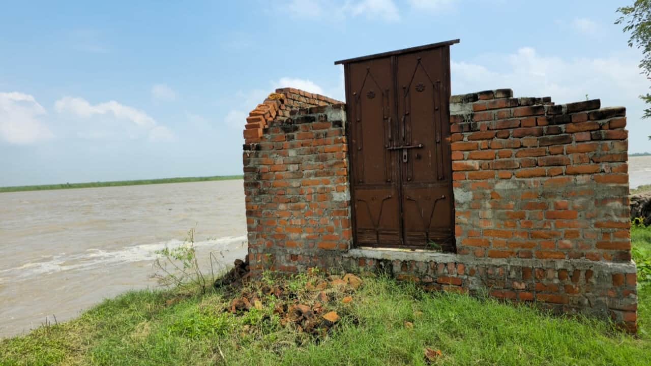 Ganga River Erosion havoc in Budaun Government school swallowed by the Ganga