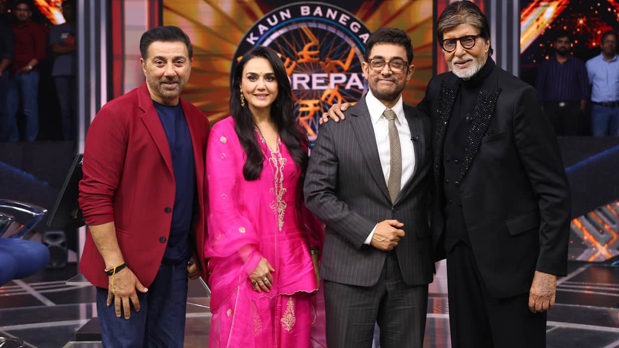 Aamir Khan To Preity Zinta Sunny Deol Part Of First Episode Of Amitabh Bachchan Show KBC 18