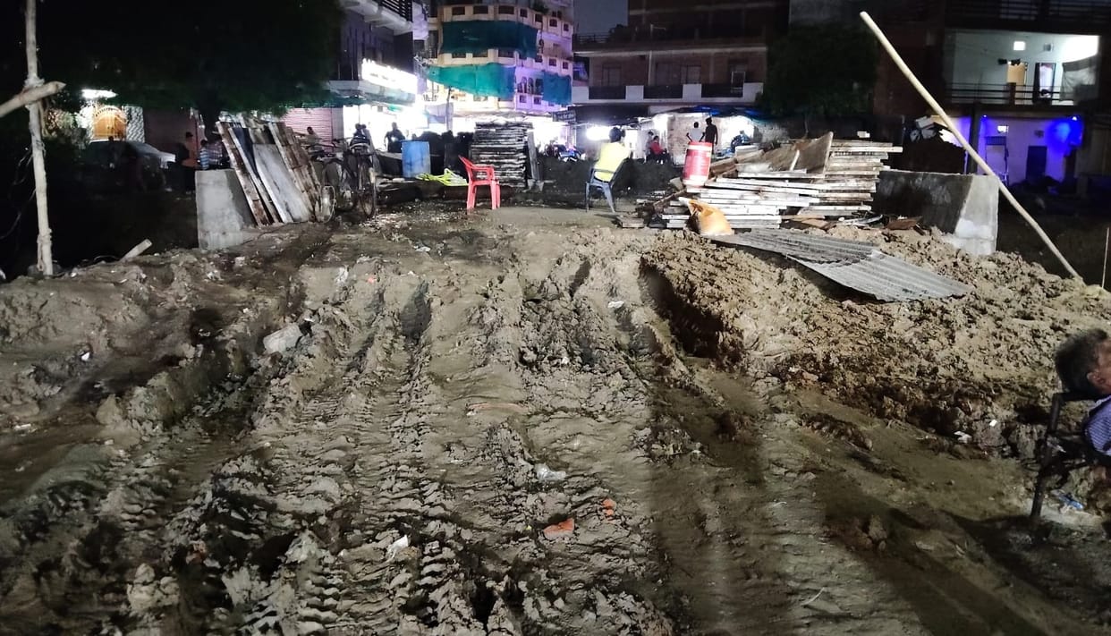 Kanpur Widening work on Gujaini Puliya has been underway for four months youth takes his own life