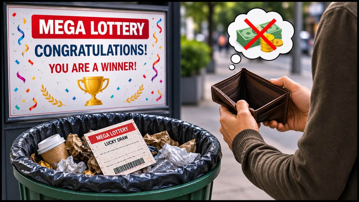 Lottery Ticket thrown in Dustbin carried award equivalent 11 Crore retrieved after massive search operation