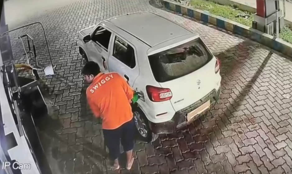 Chitrakoot: Youth fled a petrol pump without paying after getting fuel worth ₹6,068 filled