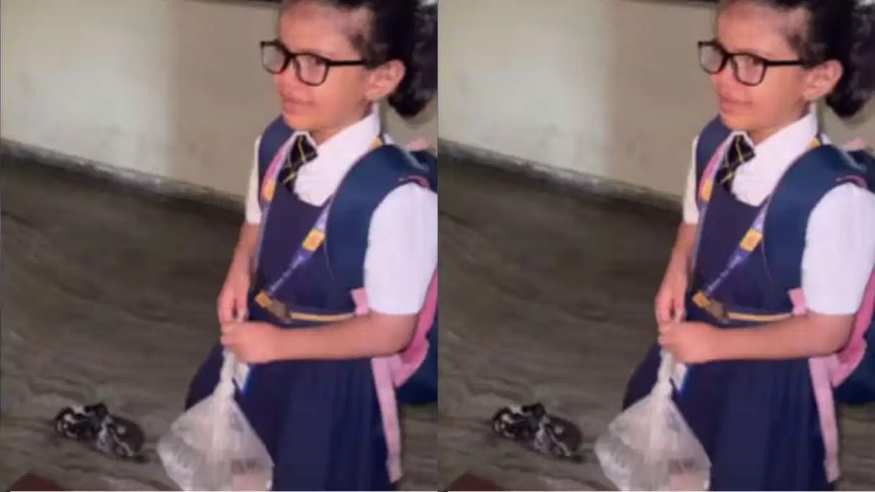 Mother Gives Daughter Water in a Plastic Bag Instead of Bottle, Her Emotional Reaction Goes Viral