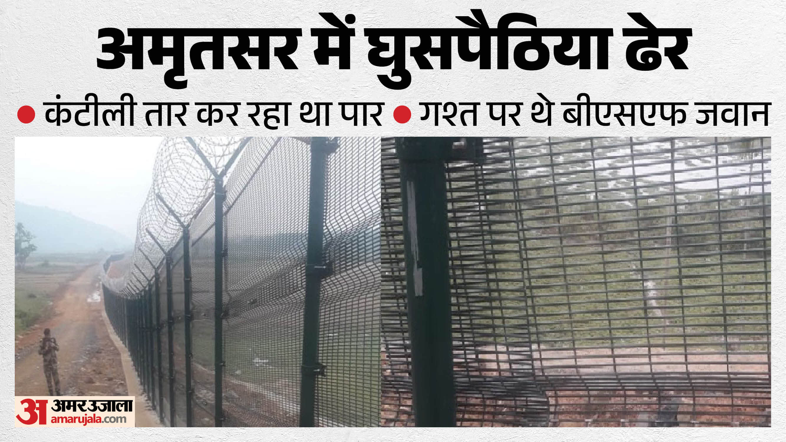 भारत-पाक सीमा पर घुसपैठिया ढेर