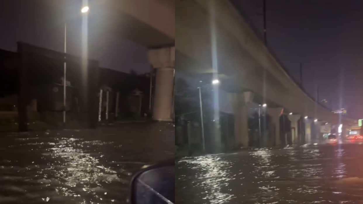 Noida flooded after heavy rain woman reaction video goes viral