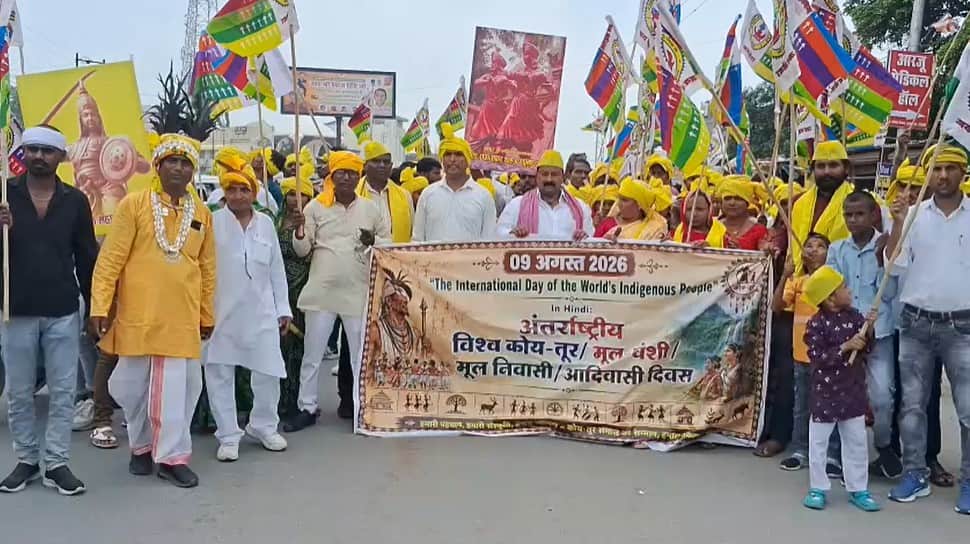 World Tribal Day Issue rights takes center stage hundreds join procession calls reservation and dignity