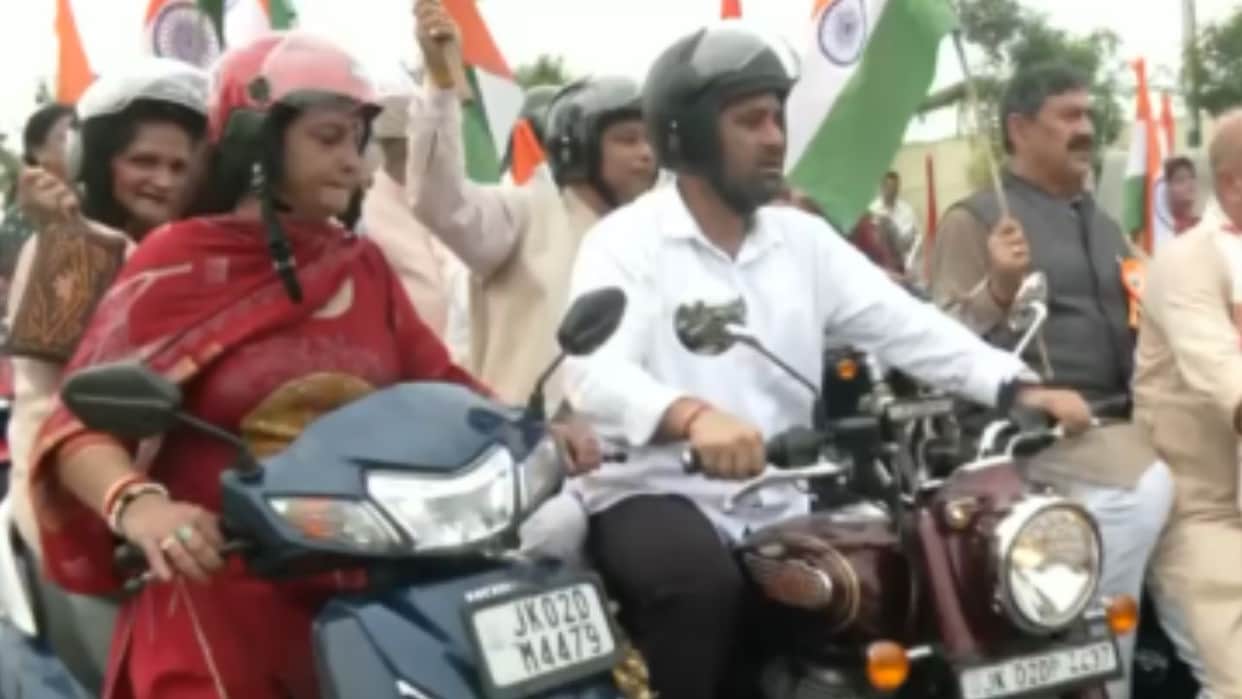 BJP holds Tiranga Yatra in Jammu ahead of Independence Day Jammu