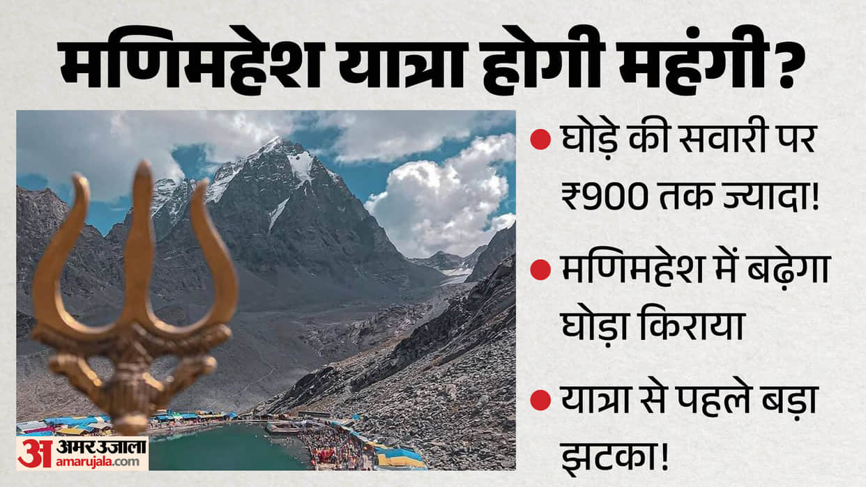 manimahesh yatra horse ride fare hike 900 rupees