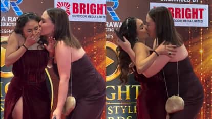 Nikita Rawal Left Shocked As Female Fan Forcefully Kisses Her In An Event Watch Video