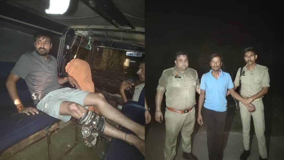 Police nabbed miscreants stealing wires from electricity poles following an encounter