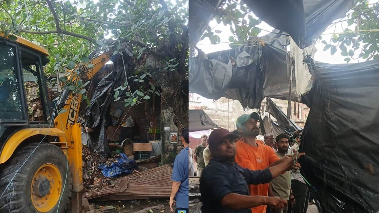 Demolition drive at Parade Sabzi Mandi in Jammu