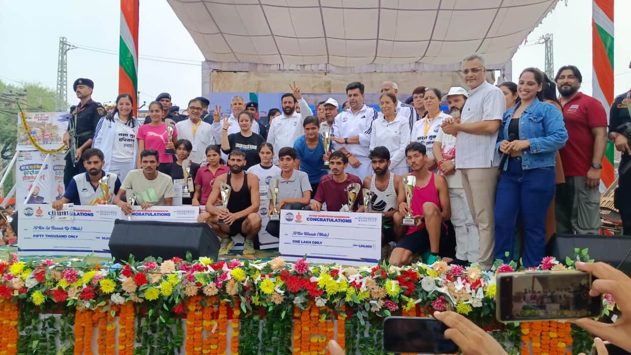State-level half marathon in Narnaul: CM Nayab Saini says properties of drug smugglers will be demolished