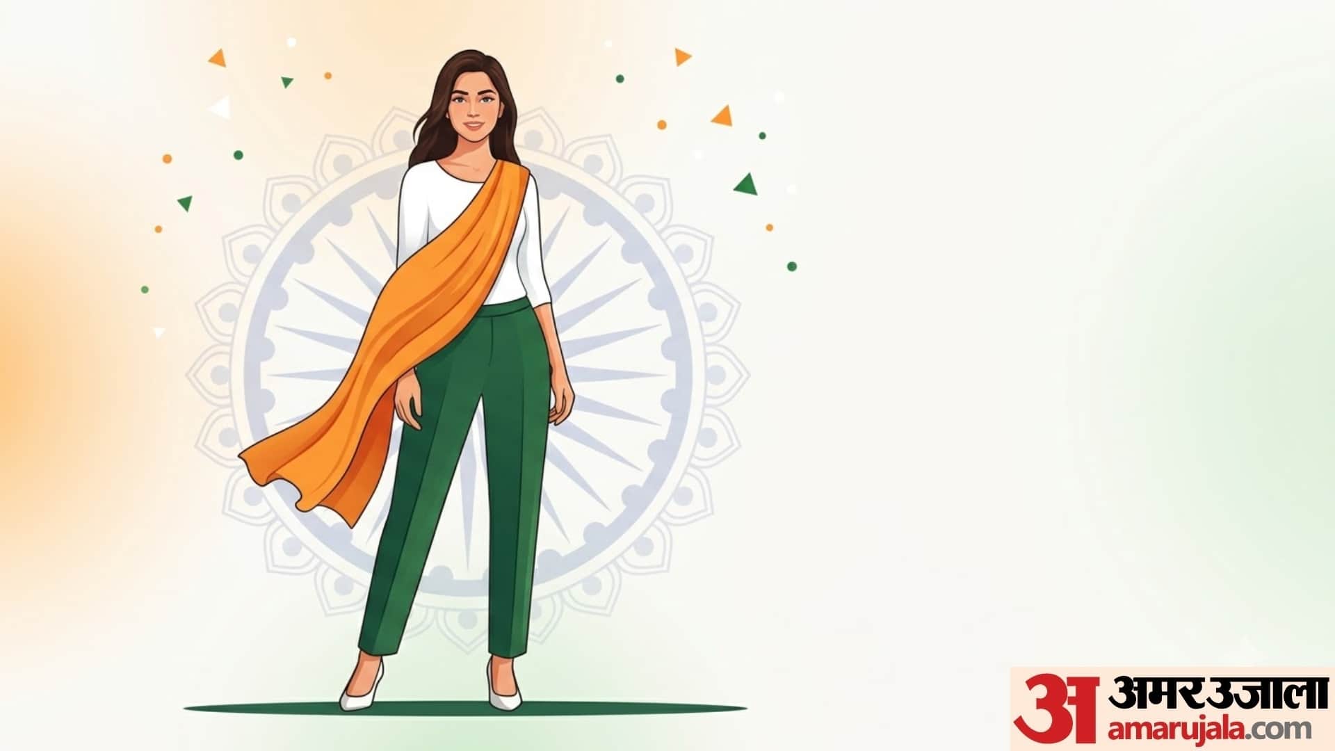 trendy tri colour outfits for college students on independence day