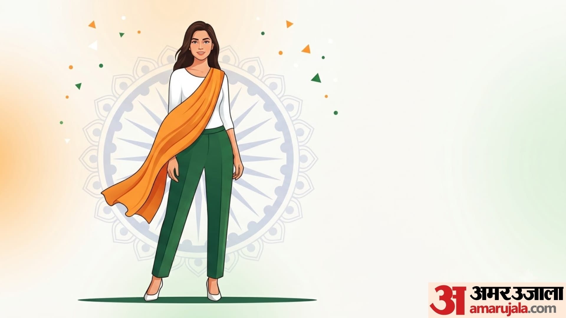 trendy tri colour outfits for college students on independence day