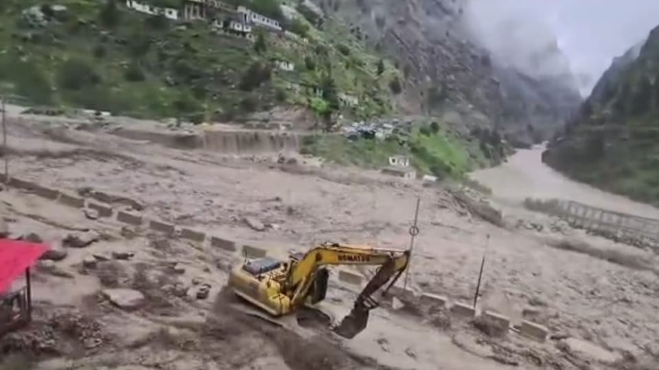 Uttarakhand Chamoli extreme Rainfall China border Bridge collapse in seconds vehicle swept away Photos