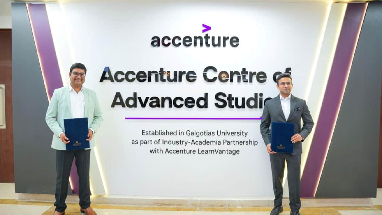 Galgotia University Accenture Learnvantage AI Based Programs for Courses advertorial