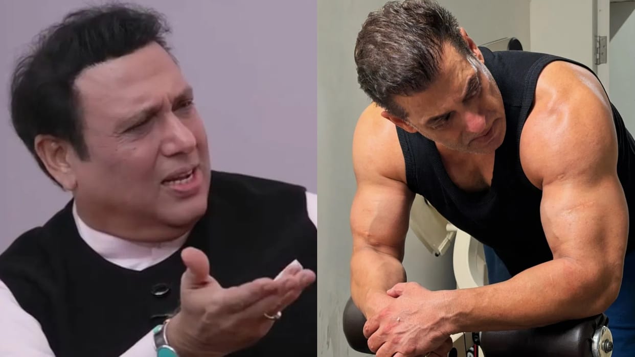 govinda helped salman khan to look fit while shooting for film partner