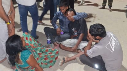 Ghazipur accident news Two friends on bike killed after hit by truck third critically injured