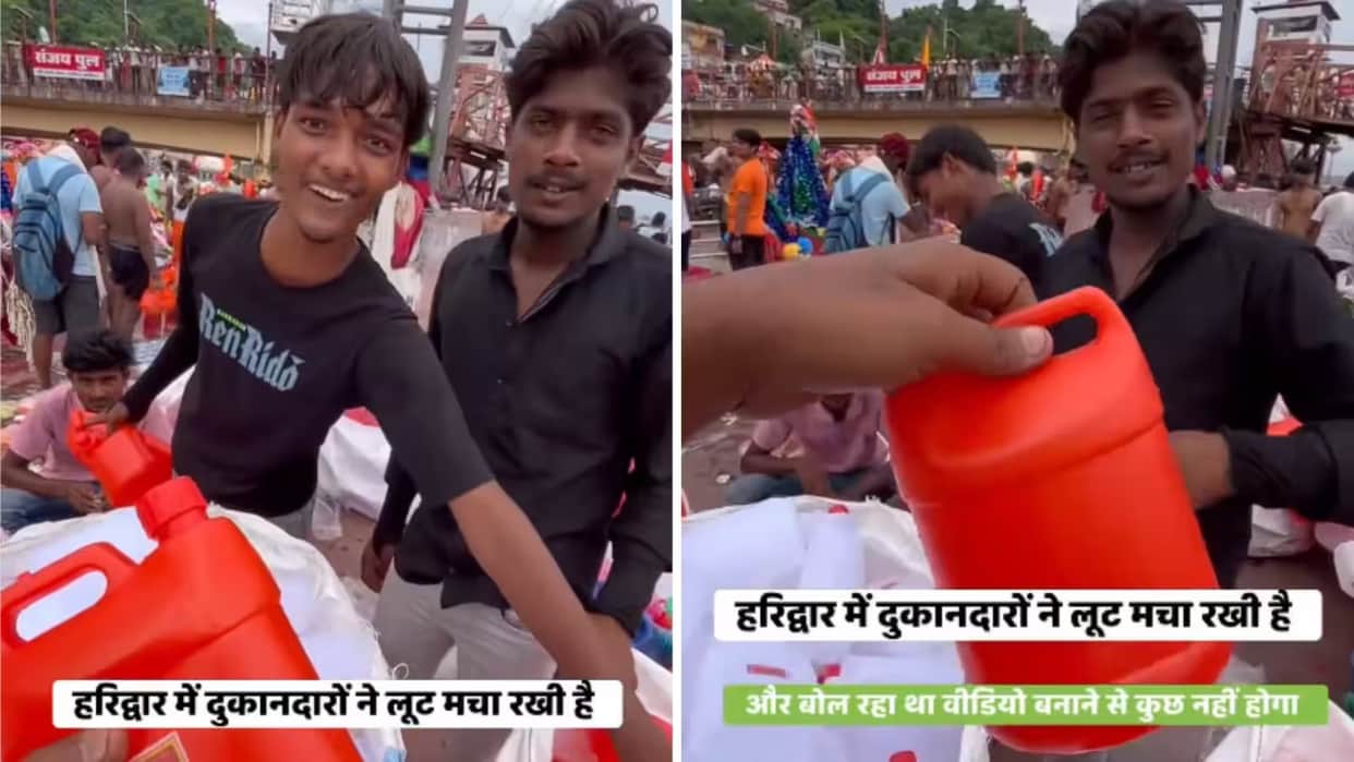 Haridwar Viral Video Ganga Water Containers Selling for Up to Rs 500 Internet Reacts