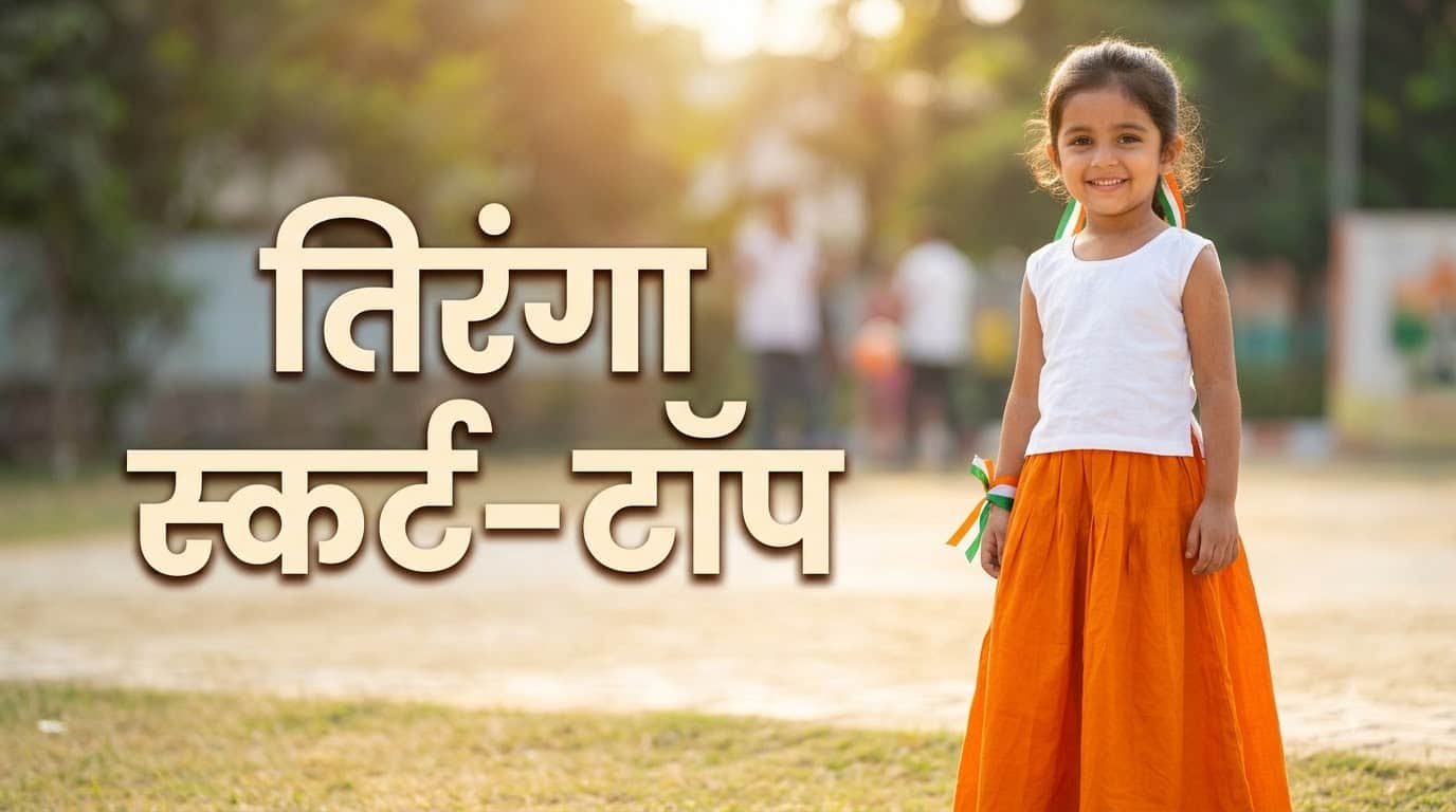 Independence Day Kids Outfit Ideas 15 August Tricolor Dress