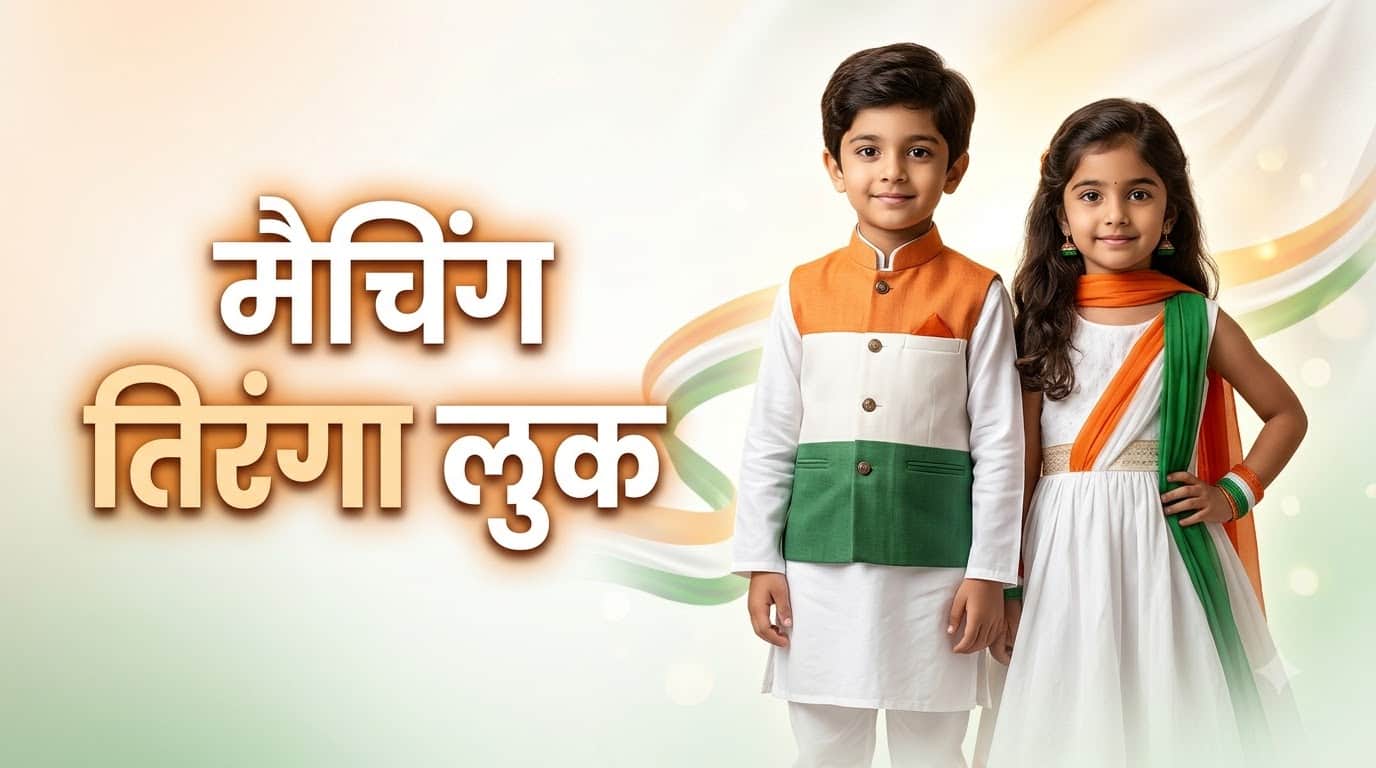 Independence Day Kids Outfit Ideas 15 August Tricolor Dress