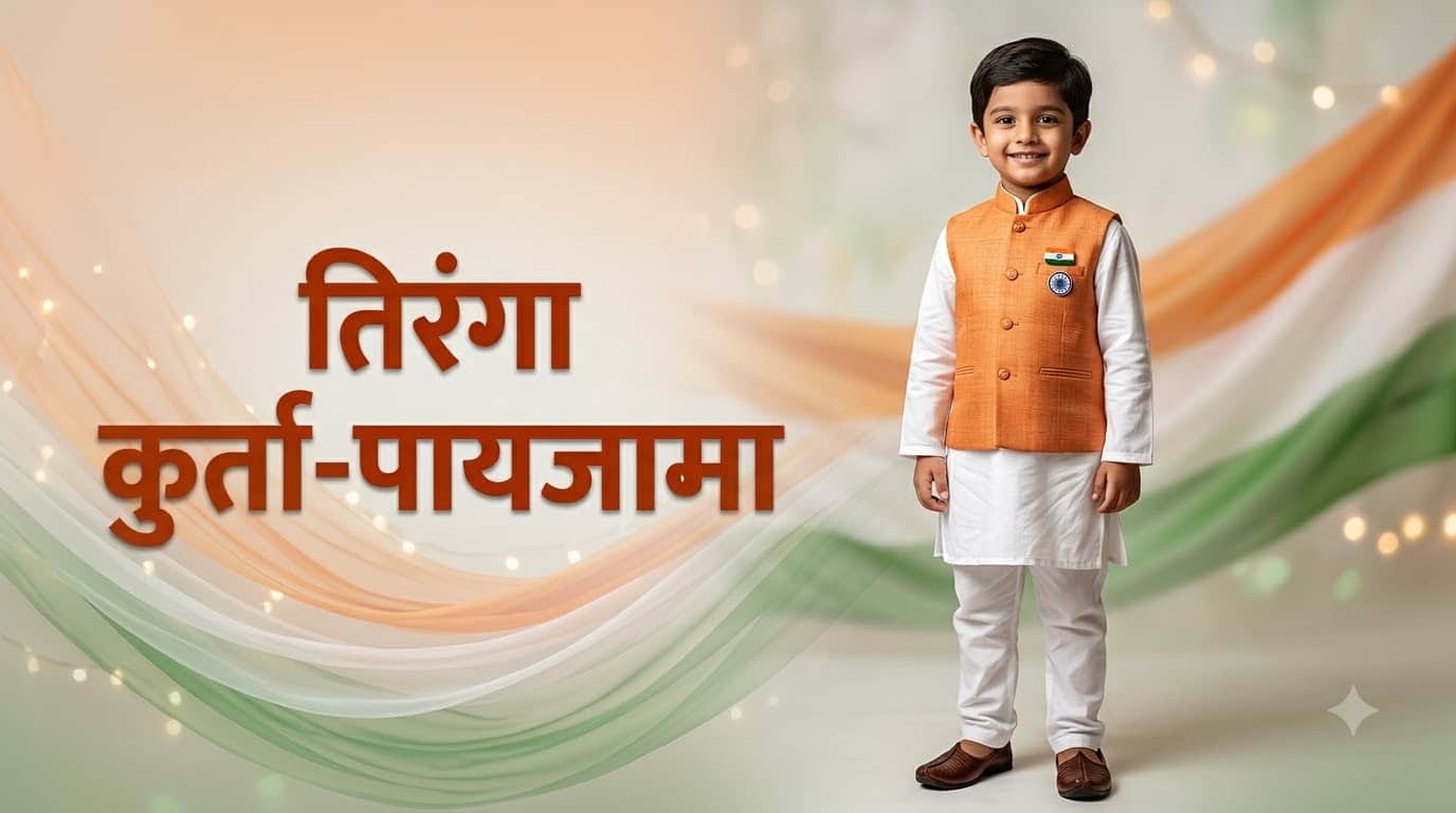 Independence Day Kids Outfit Ideas 15 August Tricolor Dress