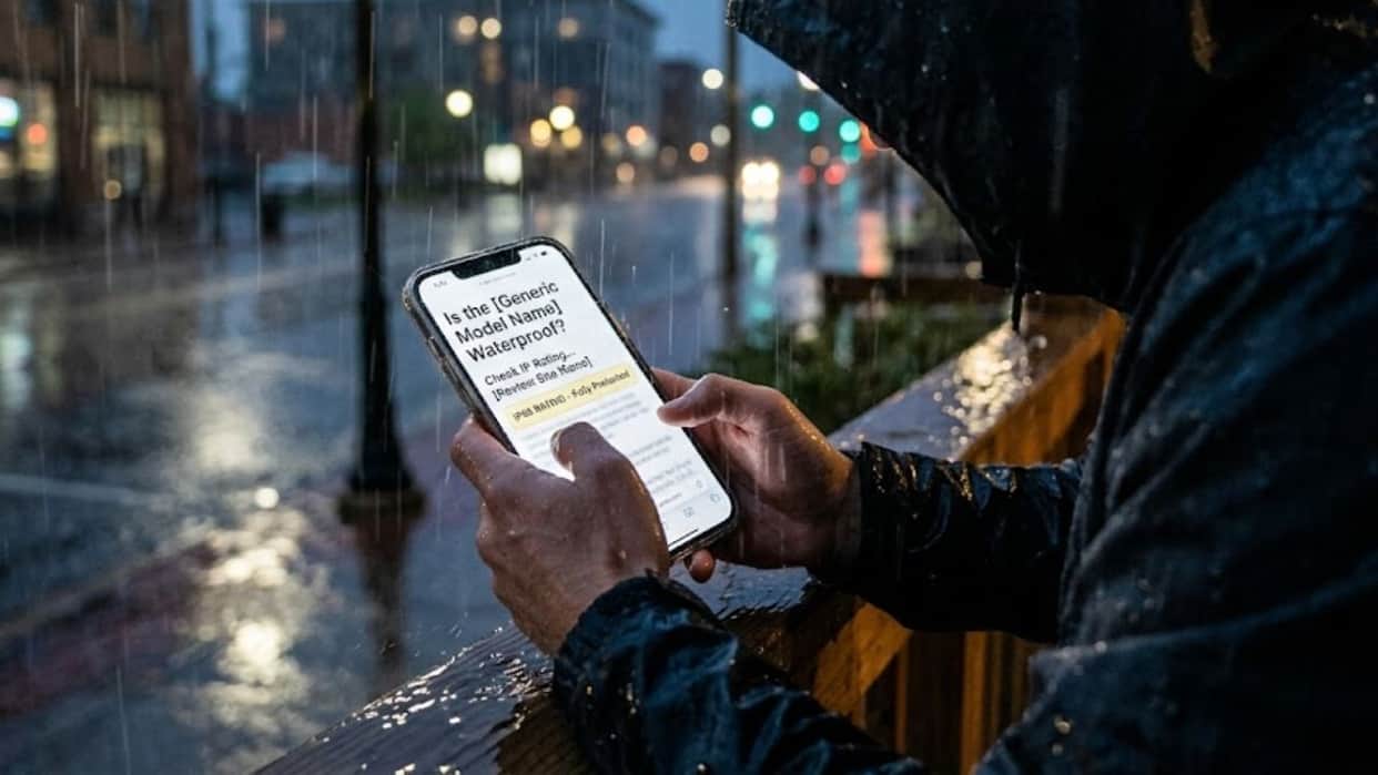 how to check phone ip rating water resistance during rain monsoon