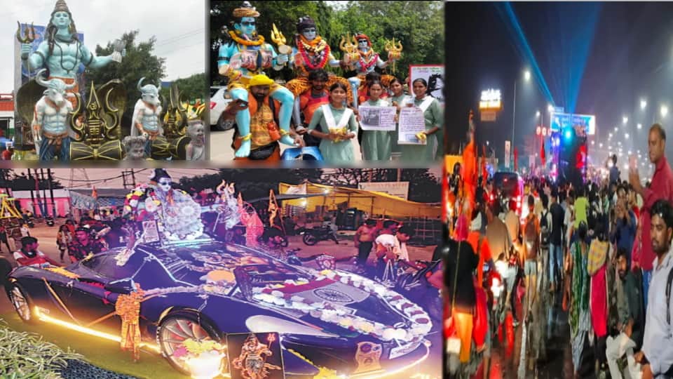 Kanwad Yatra: Saffron Wave on Highways: Shiv Bhakts, Grand DJ Setups and Yogi-Modi Craze Take Over the Roads