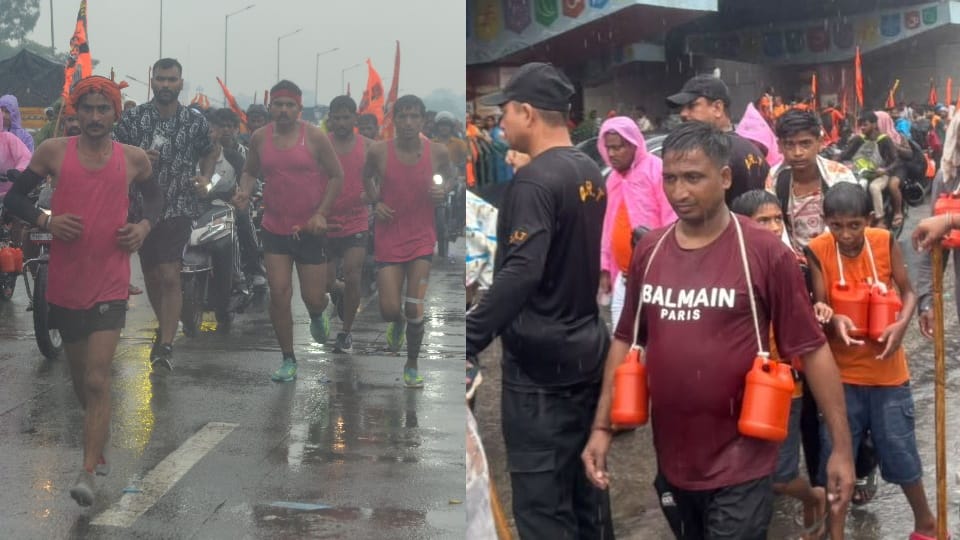 Haridwar Kanwar Yatra 2026 Continue Even Rainfall 4.43 crore devotees collect gangajal in 12 days see Photos