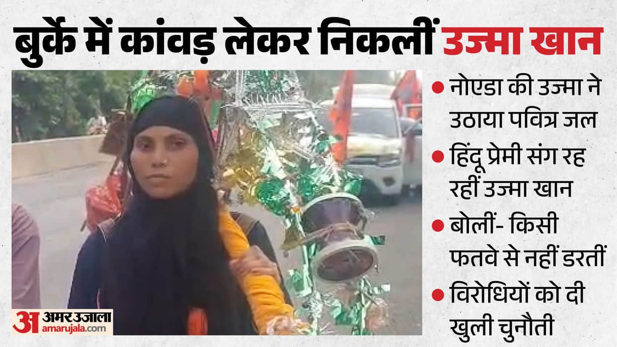 Uzma Khan from Noida with Kanwar alongside her lover wearing burqa and also statement regarding CM Yogi