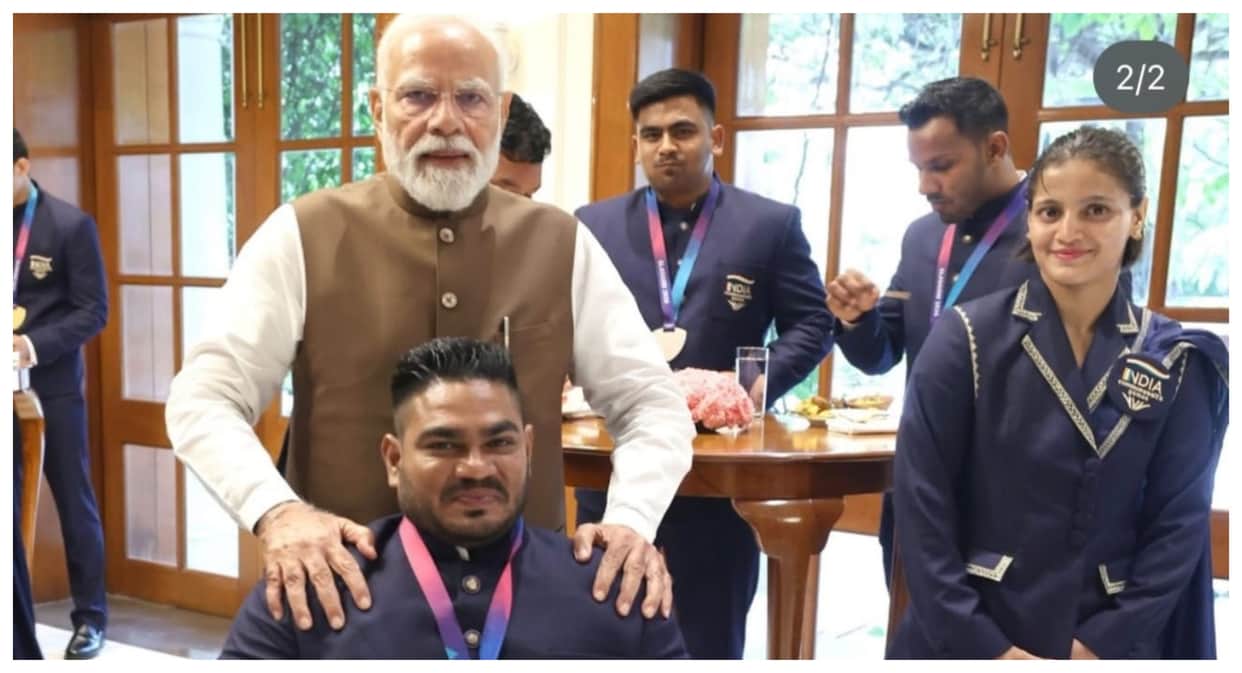 Nalanda  news Jhandu, a native of Nalanda, met Prime Minister Modi.