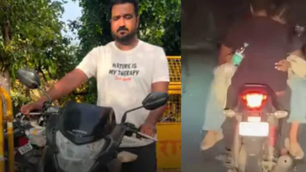 Ajmer Man Arrested for Dangerous Stunt on Bike With Woman Sitting on Fuel Tank