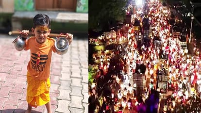Kanwar Yatra 2026  massive crowd of Kanwariyas surged into Kasganj