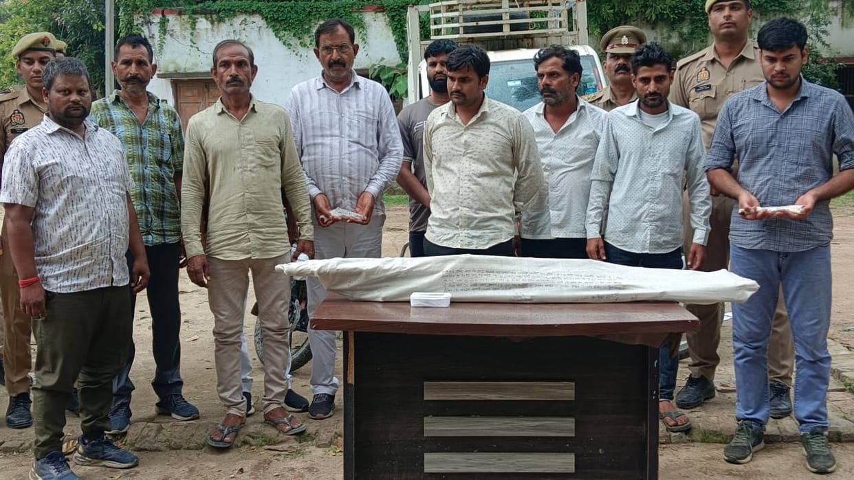 Sitapur: Ten arrested, including an IPS officer's father, following a shooting incident over a land dispute.