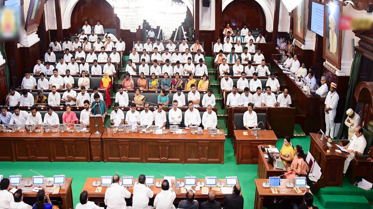 Tamil Nadu Assembly: DMK, AIADMK back CM Vijay's resolution mandating singing of 'Tamil Thai Vazhthu'