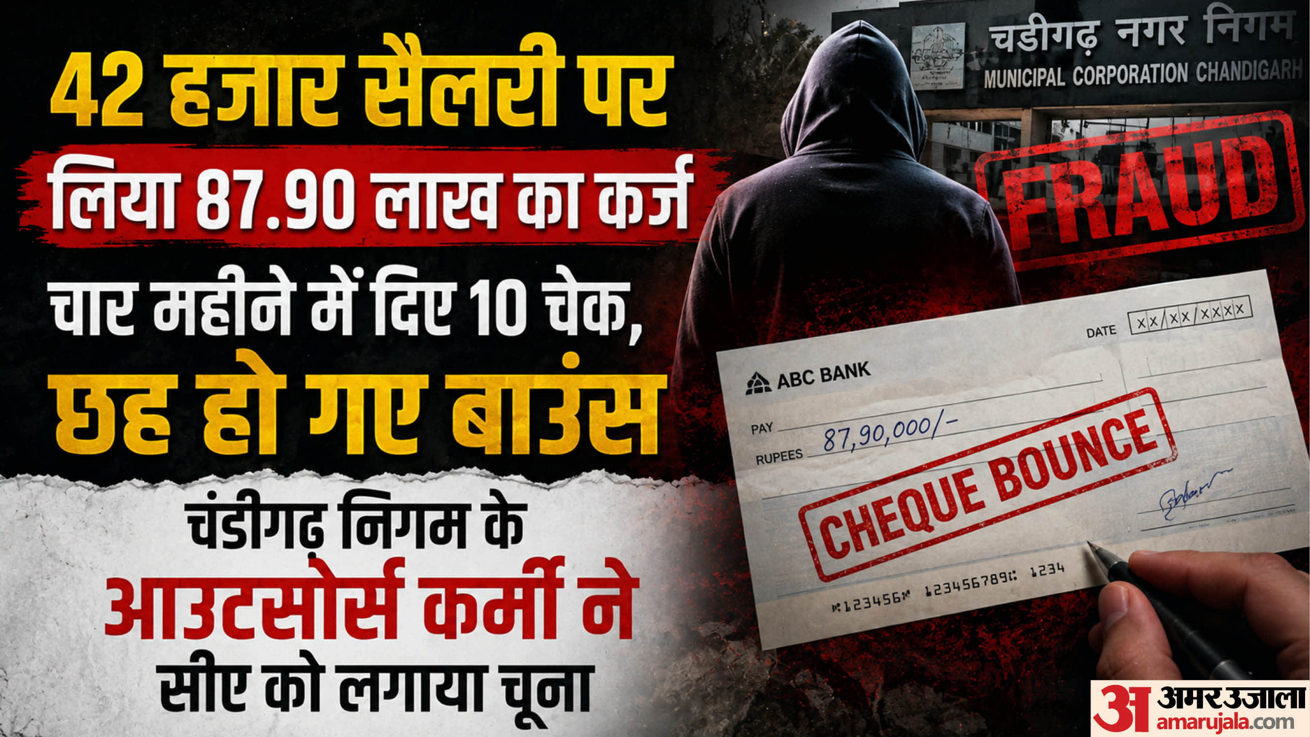 चंडीगढ़ निगम के आउटसोर्स कर्मी का फ्राड