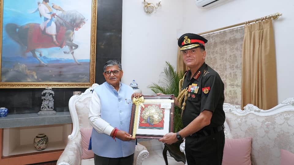 Chandigarh Army Chief General Dheeraj Seth met Governor Gulab Chand Kataria