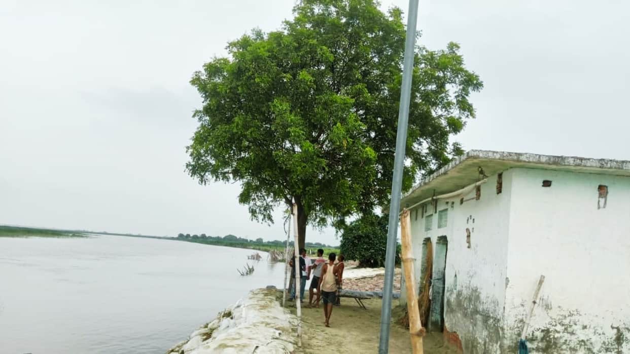 Floodwaters wash away preparations worth ₹10 crore Saryu waves now just seven meters from homes in azamgarh