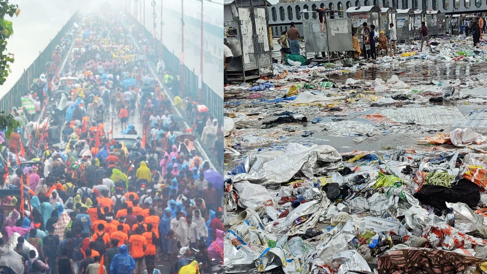 Haridwar News Millians Shiva devotees visited Kanwar Mela left behind 7 000 tonnes of garbage