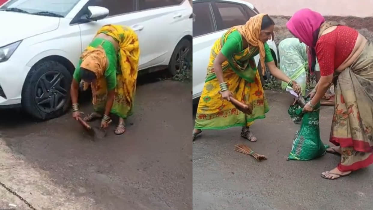 Hhyderabad gold dust women collect dust from streets and sell it viral video