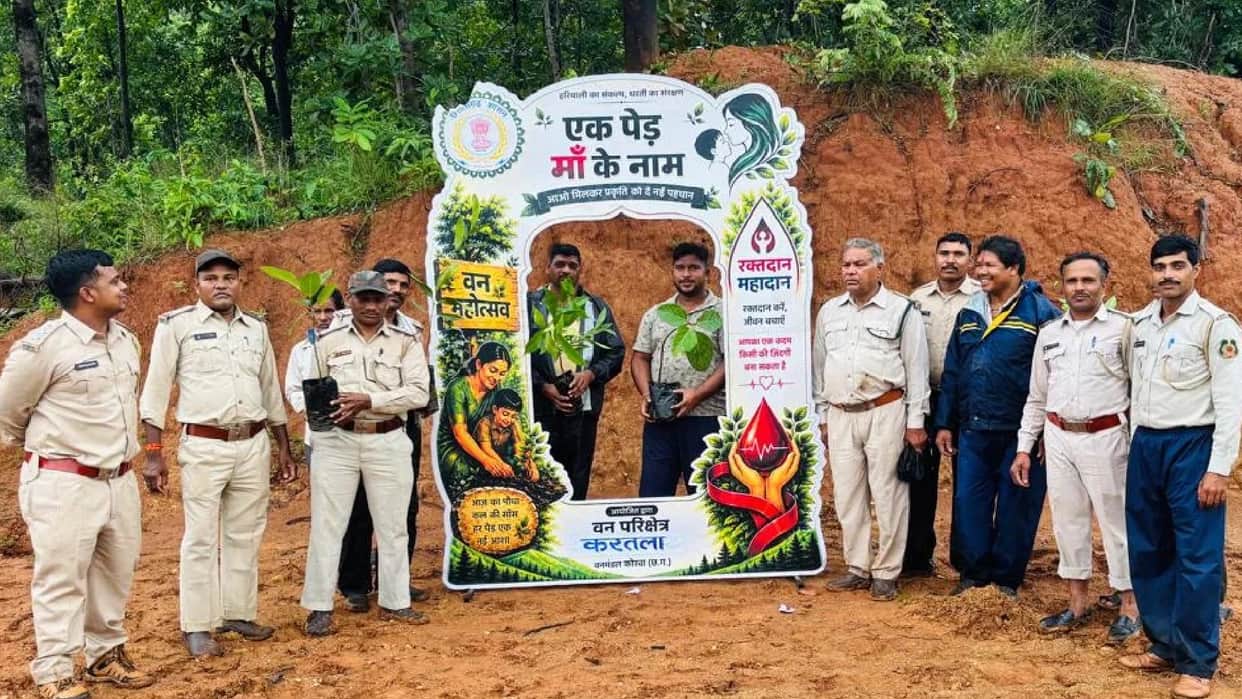 Encroachment Removed, Plantation Done on Forest Land, Awareness Given to Stay Safe from Elephants. Forest Staf