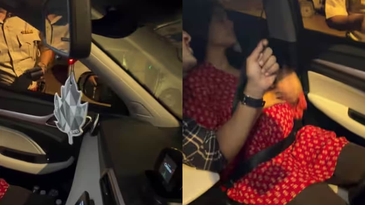 Viral Video Drunk Driver Stopped by Cop Police Officer Takes Charge of Car for Pregnant Woman Here’s the Truth