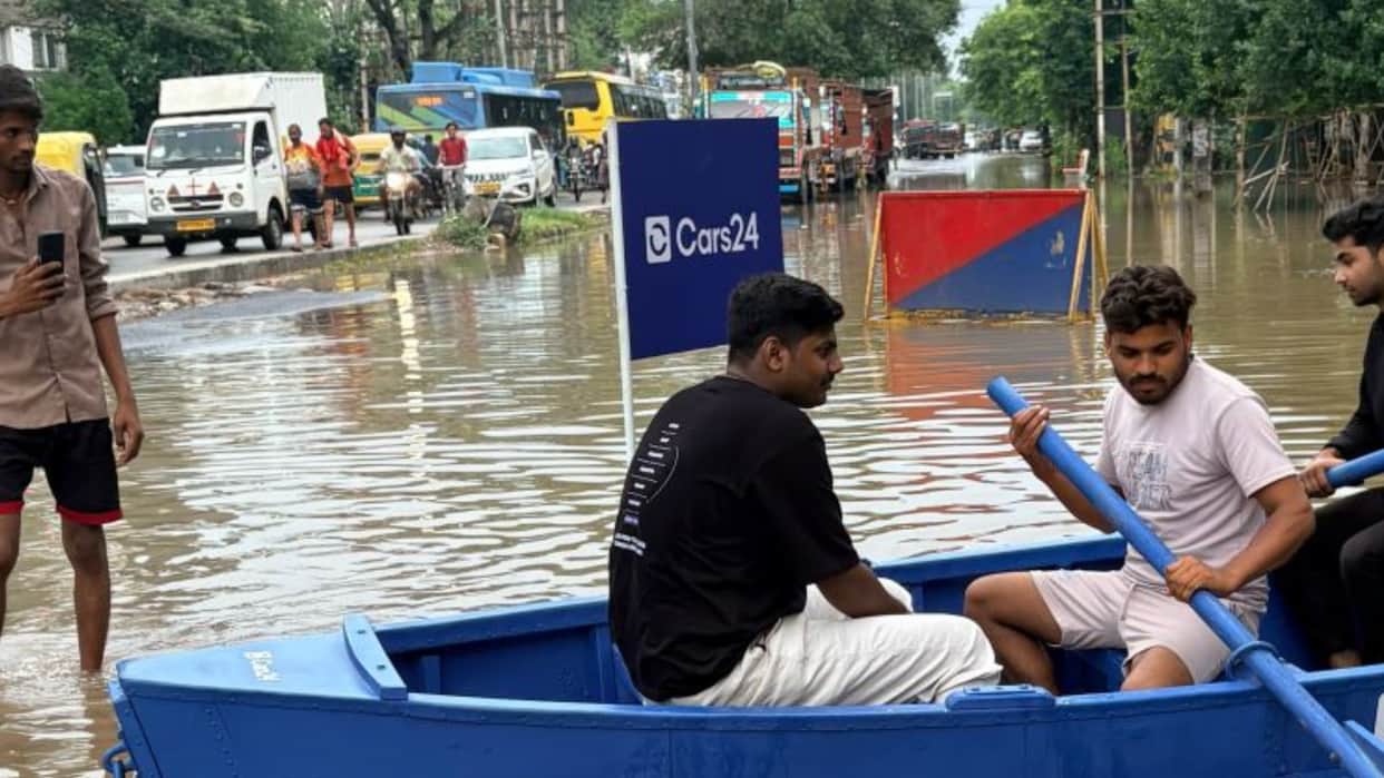 Boat Stunt in Waterlogged Gurugram Turns Into Public Help Ends With Rs 50 Thousand Fine