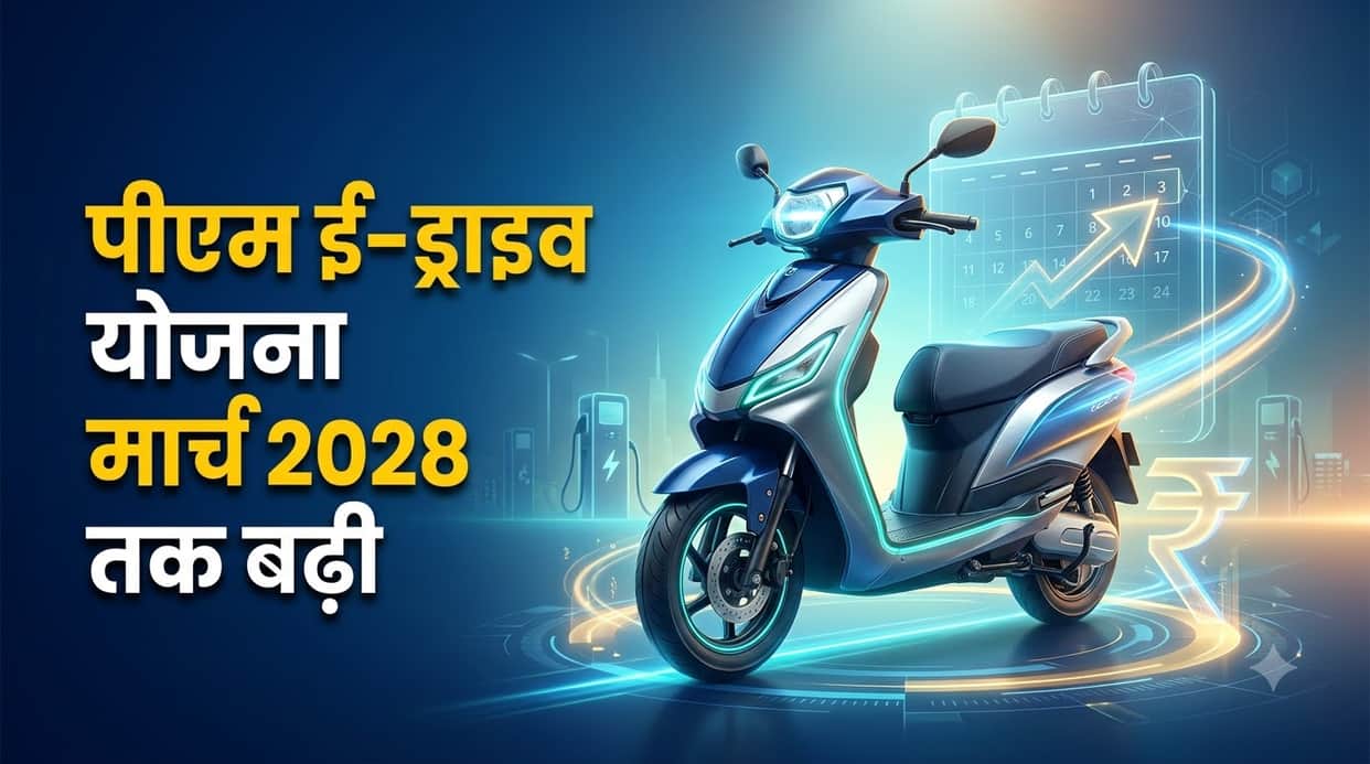 PM E-DRIVE Scheme Extended Till March 2028, Electric Two-Wheelers Get Up to Rs 5000 Incentive