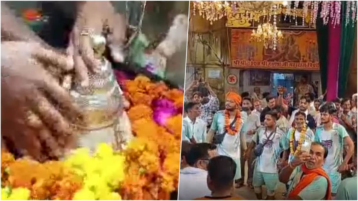 Alwar News: Alwar Turns Devotional During Sawan, Devotees Carry Kanwar to Temples; Chants of Har Har Mahadev E