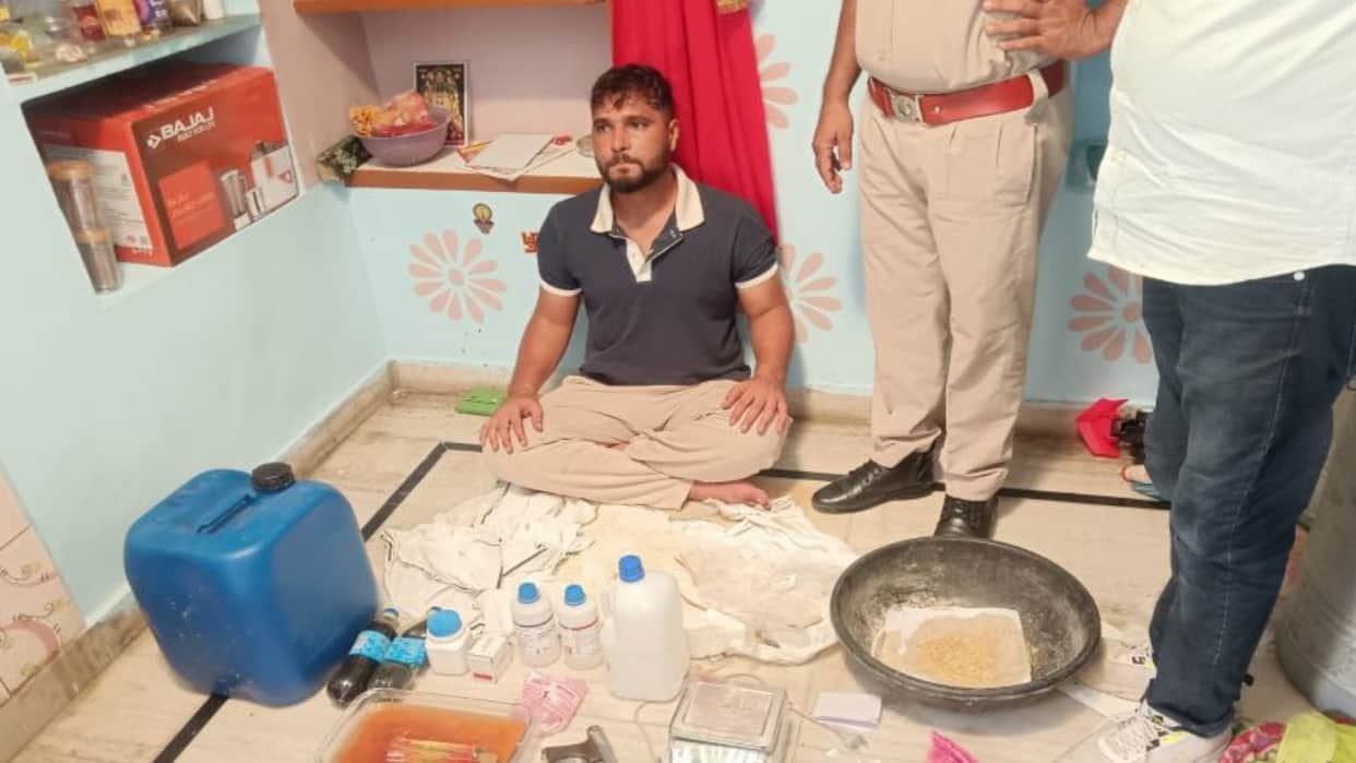 Nagaur News: Ex-Navy Personnel Starts Drug Factory After Retirement, 389g MDMA, Pistol and Cash Seized