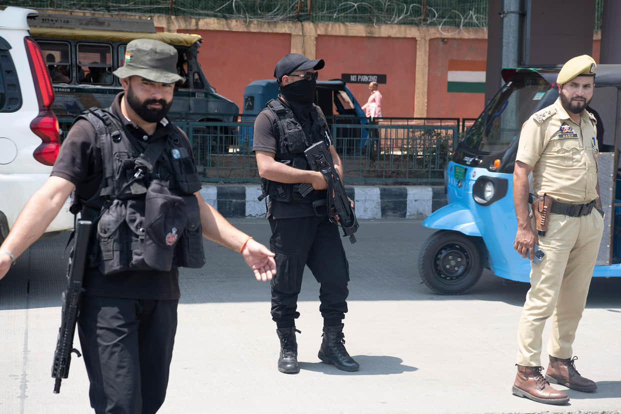 Three suspects arrested in Shopian with a grenade and posters amidst threats to Kashmiri Pandits.