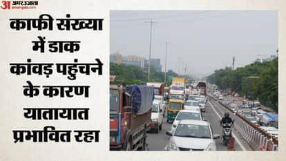 दिल्ली-जयपुर हाईवे पर लगा जाम