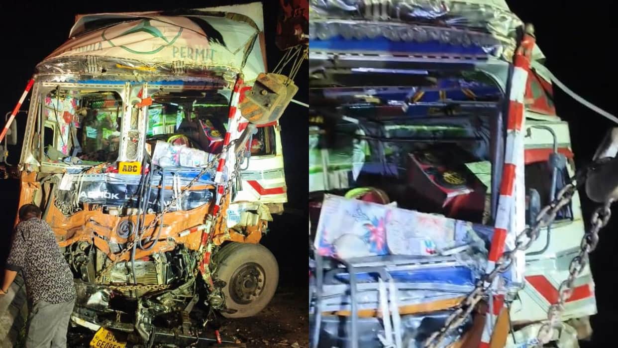 Lalitpur: Trucks collide head-on on highway; driver killed, four critically injured